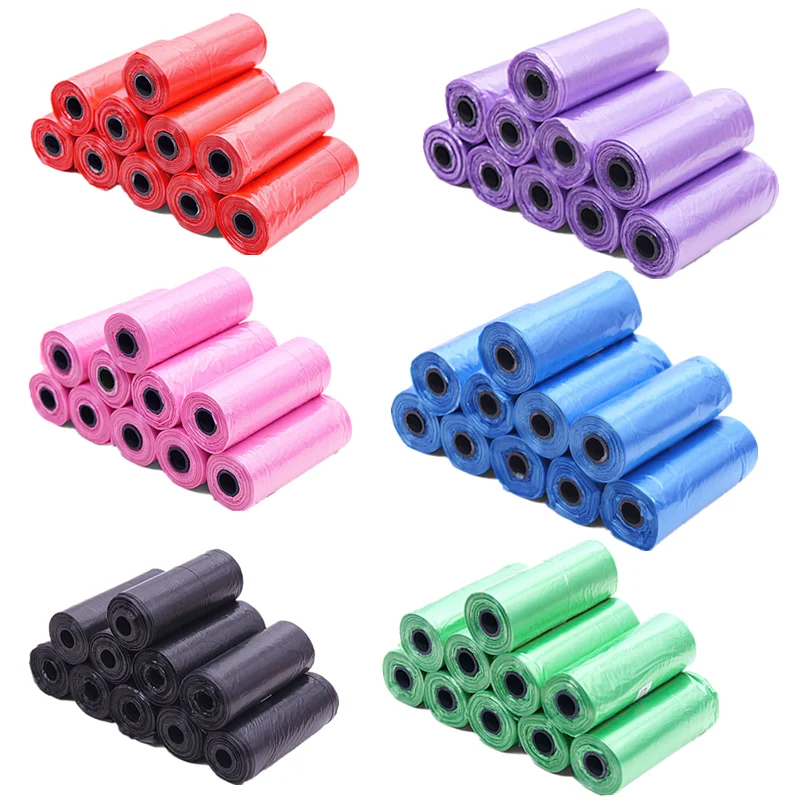 Sac de merde pour chien, sacs poubelles pour déchets d'animaux de compagnie, sac de nettoyage biodégradable, ramassage de déchets, produits pour chiens