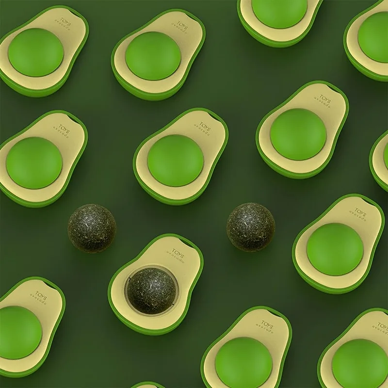 Balle rotative en herbe de cataire pour chat, ventouse murale, jouets à lécher, fissurail, sucre, IkSmart, balle interactive, menthe – Image 6