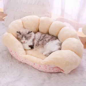 Mignon chaud chat lit nid petit chien chenil hiver épais maison animal de compagnie chiot sac de couchage Super doux en peluche chat lit de couchage coussin pour animaux de compagnie