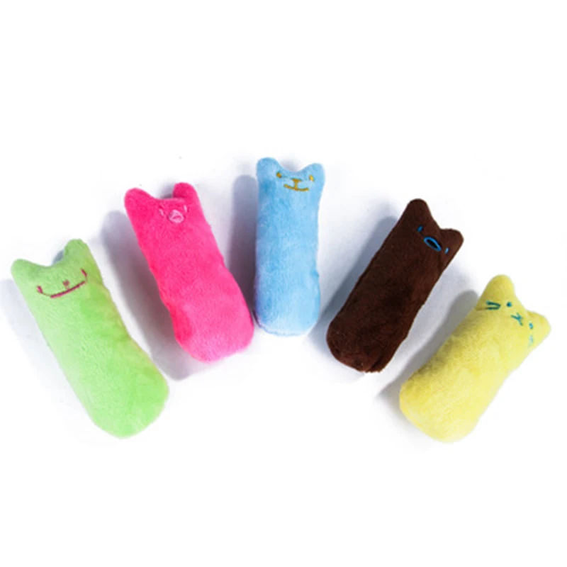 Jouets pour attraper des dents, herbe-aux-chats, jouet interactif amusant en peluche pour chaton, jouet Vocal à mâcher, griffes, morsure du pouce, menthe pour chat – Image 2