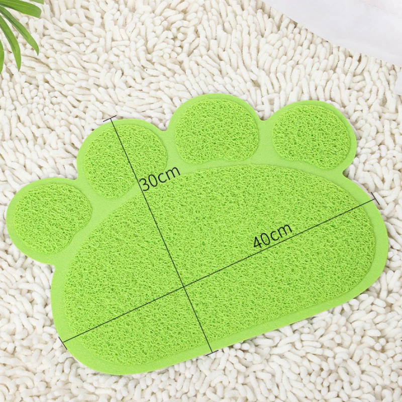 Tapis de litière pour chat, coussin de repas pour animaux de compagnie, Anti-saleté, empêche le coussin glissant, Anti-brouillage des pieds, tapis de sable, Cage pour chat, tapis pour chien – Image 5