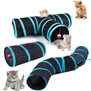 Tunnel pour chat, fournitures pour animaux de compagnie, Tunnel de jeu de passage S T, jouet pliable pour chat, baril de forage respirant pour papier fort d'intérieur