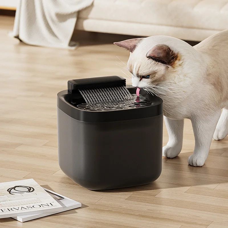 Fontaine d'eau USB 3L pour animaux de compagnie, avec pompe et filtre, distributeur d'eau Anti-brûlure sèche pour chat, buveur à recirculation automatique pour animaux de compagnie