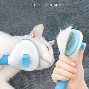 Brosse à cheveux pour chien et chat, peigne de toilettage et de soin pour chat, peigne en acier inoxydable pour cheveux longs, nettoyage des chiens, accessoires pour chiens