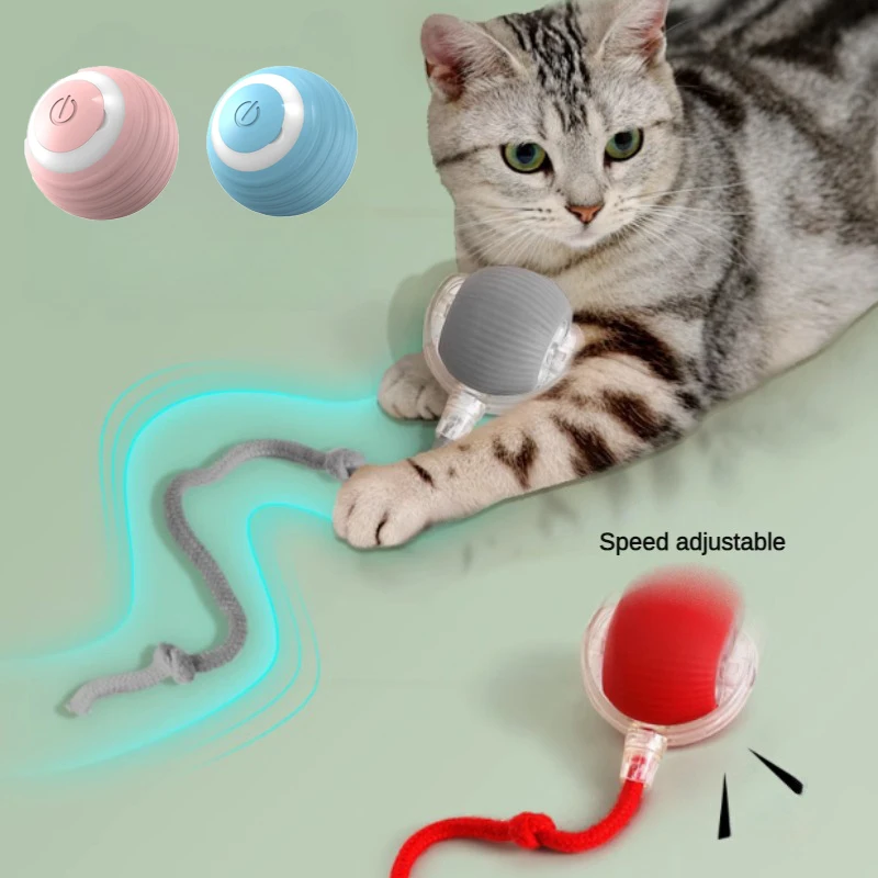 Jouets électriques pour chat, boule roulante automatique avec Teaser, oiseau, capteur intelligent interactif pour animaux de compagnie, jouets rechargeables, nouvelle collection