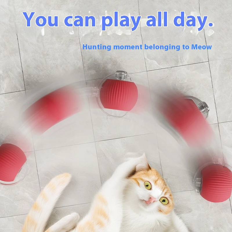 Jouets électriques pour chat, boule roulante automatique avec Teaser, oiseau, capteur intelligent interactif pour animaux de compagnie, jouets rechargeables, nouvelle collection – Image 2