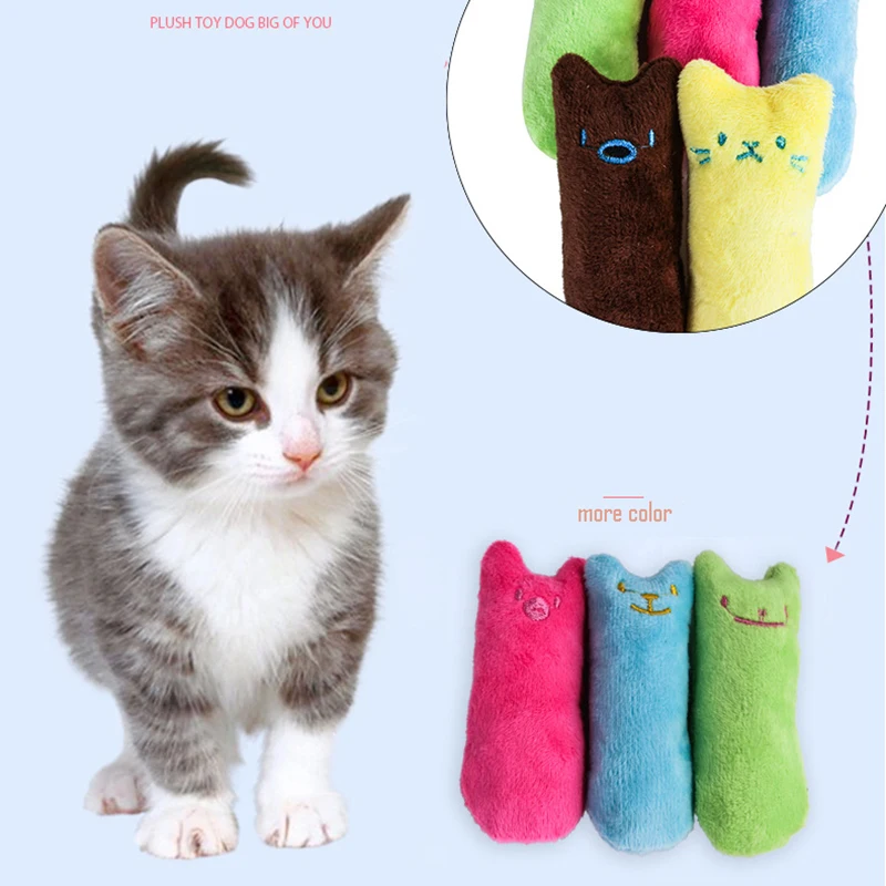 Jouets pour attraper des dents, herbe-aux-chats, jouet interactif amusant en peluche pour chaton, jouet Vocal à mâcher, griffes, morsure du pouce, menthe pour chat – Image 6