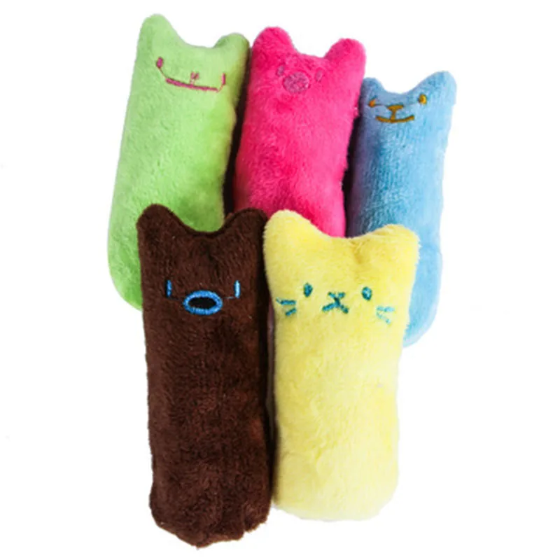 Jouets pour attraper des dents, herbe-aux-chats, jouet interactif amusant en peluche pour chaton, jouet Vocal à mâcher, griffes, morsure du pouce, menthe pour chat – Image 5