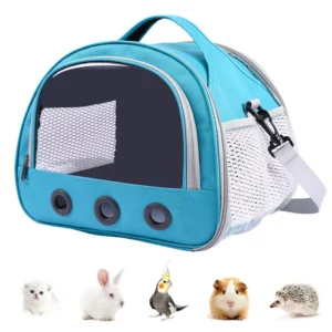 Sac de transport pour chat, chien, oiseau, lapin, avec coussin en coton épais, sac à dos d'aviation pour animaux de compagnie, sac de voyage Portable Anti-soufflage
