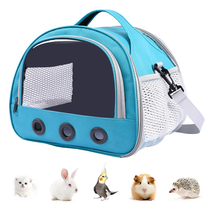 Sac de transport pour chat, chien, oiseau, lapin, avec coussin en coton épais, sac à dos d'aviation pour animaux de compagnie, sac de voyage Portable Anti-soufflage