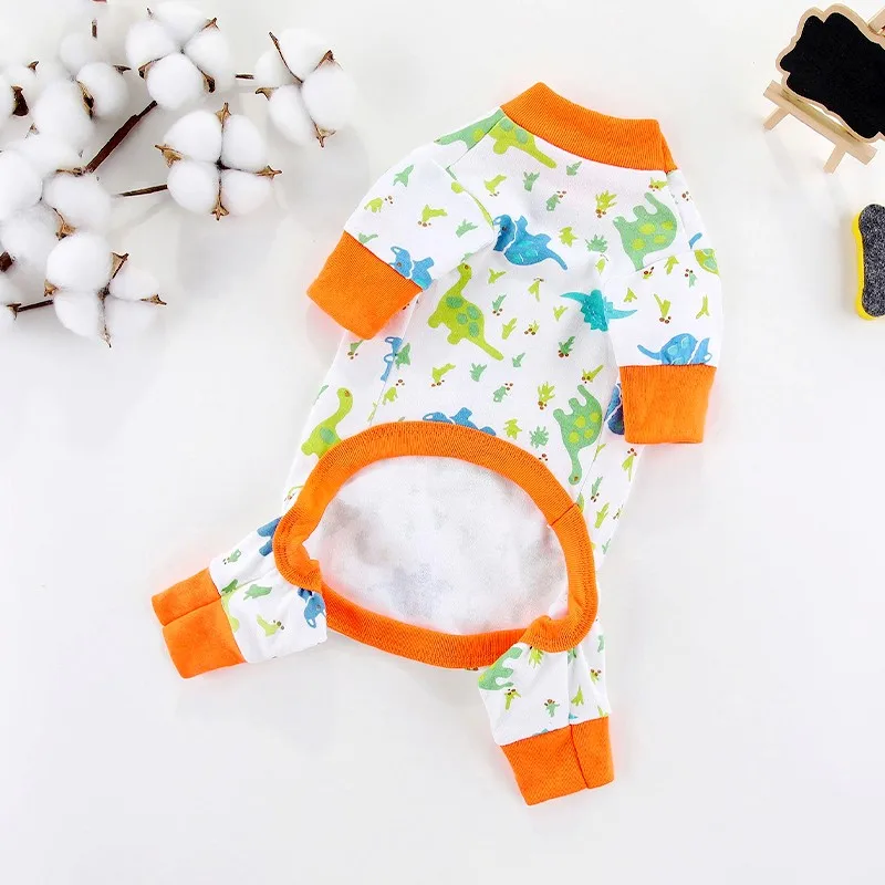 Vêtements pour animaux de compagnie pour petits chiens, combinaisons à la mode pour chiens, pyjama imprimé mignon pour chiot, en coton doux, pour chat, Chihuahua – Image 4