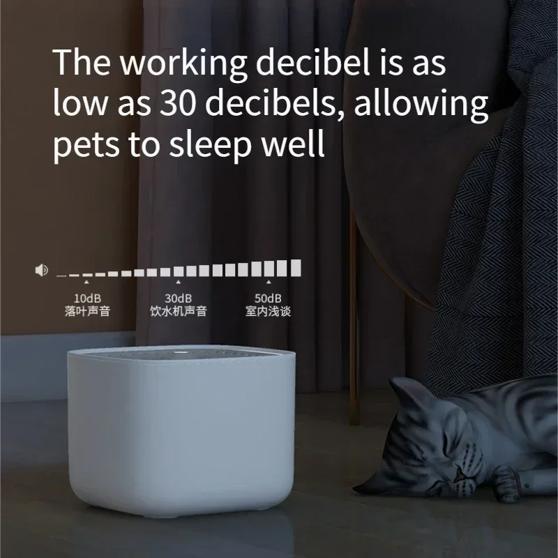 Fontaine d'eau automatique pour chat 3L avec filtres, distributeur d'eau potable intelligent pour animaux de compagnie, – Image 6