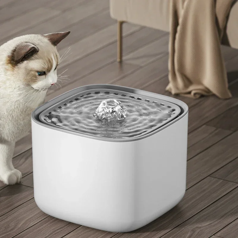 Fontaine d'eau automatique pour chat 3L avec filtres, distributeur d'eau potable intelligent pour animaux de compagnie, – Image 3